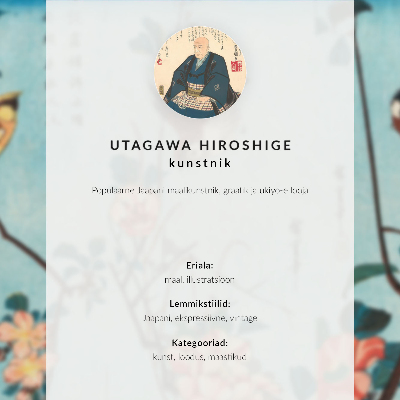 Plakat Japonski češnjevi cvetovi (1837) – starinski lesorez Utagawe Hiroshigeja