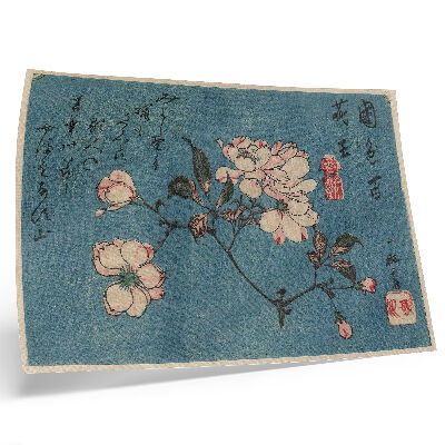 Plakat s teksturo platna Lesorez (nishiki-e); črnilo in barva na papirju, Utagawa Hiroshige