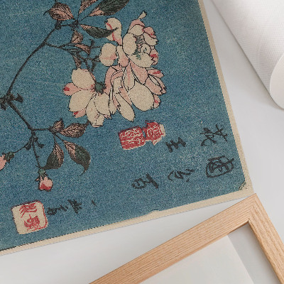 Plakat s teksturo platna Lesorez (nishiki-e); črnilo in barva na papirju, Utagawa Hiroshige