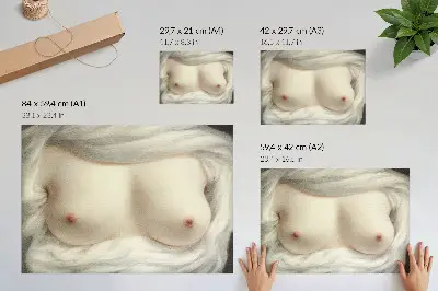 Plakat na platnu Razgaljene ženske prsi: Razkrita lepota avtorice Sarah Goodridge iz leta 1828