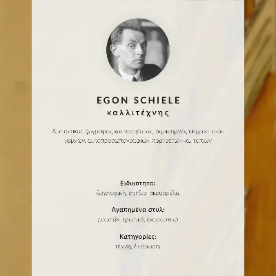 Plakat Gorski potok (1917) avtorja Egon Schiele, risba iz zbirke muzeja MET