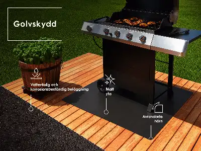 Podloga za žar v obliki ovala 80x70 cm