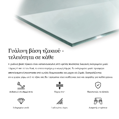 Podložna plošča za kamin prozorna