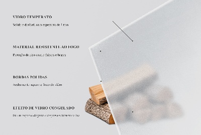 Steklo za pod kamin Semitransparentno polovalno