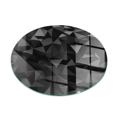 Kaljeno steklo za kamin krog okrogla Tridimenzionalna geometrija