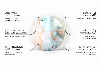 Kaljeno steklo za kamin krog okrogla Tridimenzionalna geometrija