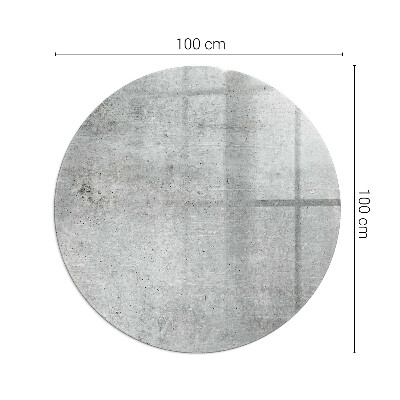 Kaljeno steklo za kamin krog okrogla Tekstura surovega betona
