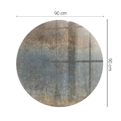 Kaljeno steklo za kamin krog okrogla Abstraktni teksturni vzorec