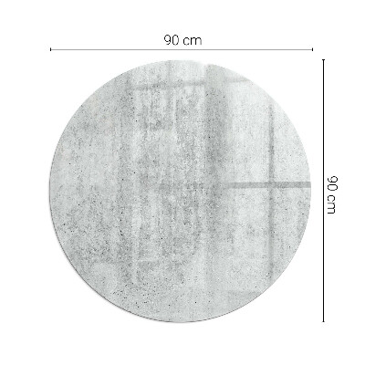 Kaljeno steklo za kamin krog okrogla Tekstura surovega betona