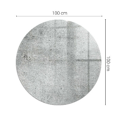 Kaljeno steklo za kamin krog okrogla Tekstura surovega betona