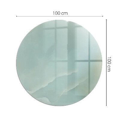 Kaljeno steklo za kamin krog okrogla Nežen marmorni vzorec