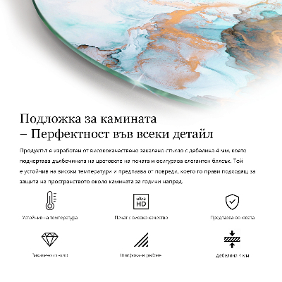 Steklo za pod kamin četrtina Tridimenzionalna geometrija