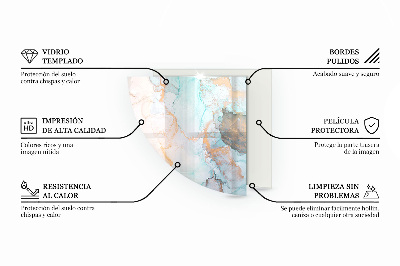 Steklo za pod kamin četrtina Geometrija z lesom