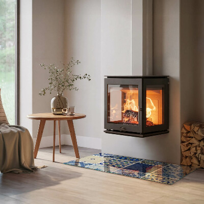 Steklo za kamin pravokotni Vzorci keramičnih ploščic