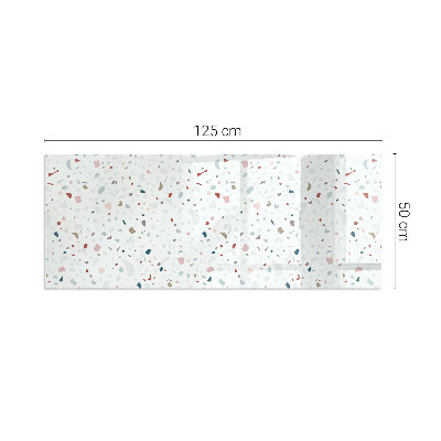 Podložna plošča za kamin pravokotna Vzorec z majhnimi oblikami