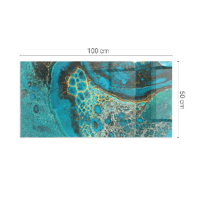Steklo za kamin pravokotni Abstraktni organski vzorec