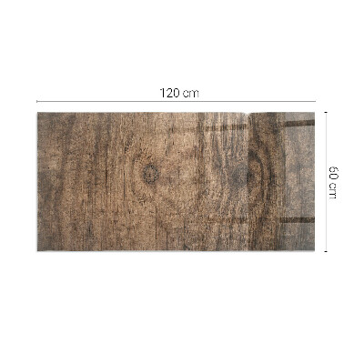 Steklo za kamin pravokotni Naravni lesni vzorec