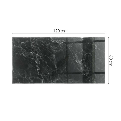 Steklo za kamin pravokotni Eleganten marmorni vzorec