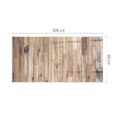 Steklo za kamin pravokotni Lesena deska v postavitvi