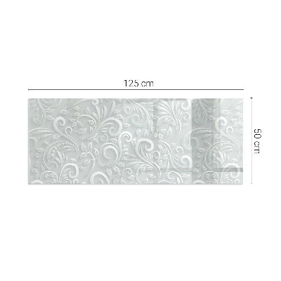 Podložna plošča za kamin pravokotna Eleganten rastlinski vzorec