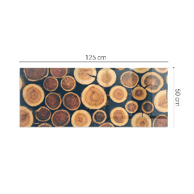 Steklo za kamin pravokotni Škatla z rezanim lesom