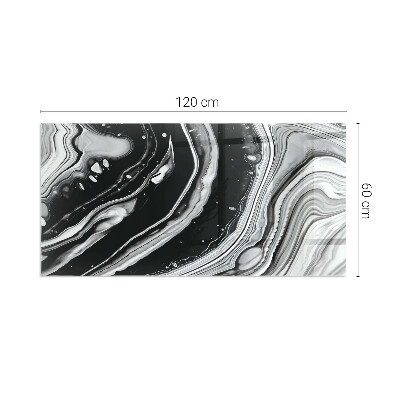 Steklo za kamin pravokotni Abstraktni valovi in črte