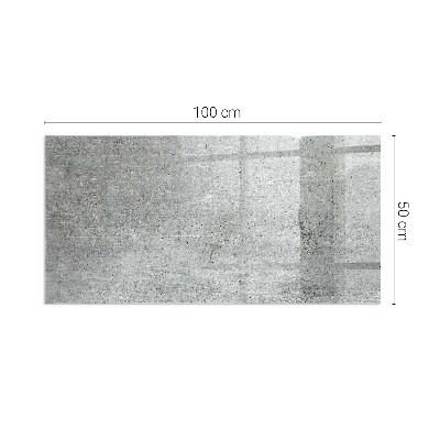 Steklo za kamin pravokotni Tekstura surovega betona