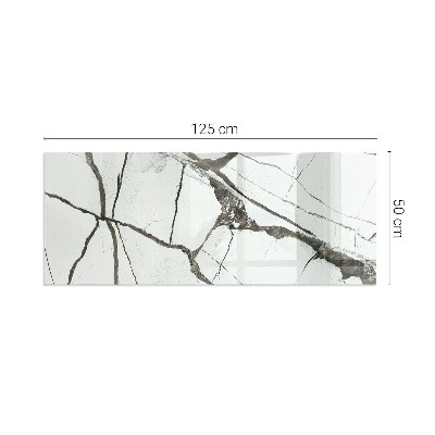 Steklo za kamin pravokotni Vzorec marmornih žil