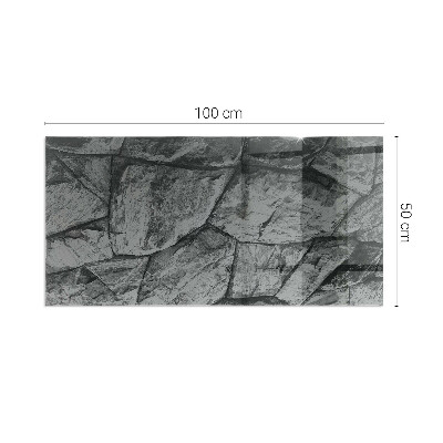 Podložna plošča za kamin pravokotna Vzorec naravnega kamna