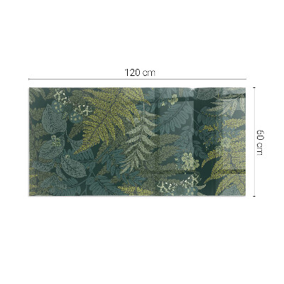 Steklo za kamin pravokotni Rastlinski motivi z metulji