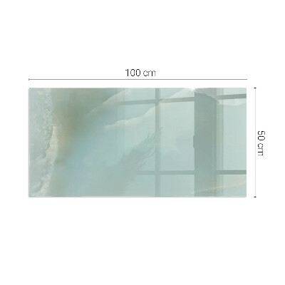 Steklo za kamin pravokotni Nežen marmorni vzorec