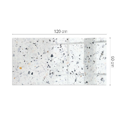 Steklo za kamin pravokotni Kamniti vzorec z delci