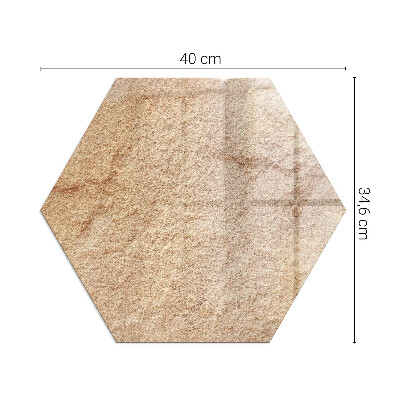 Podložno steklo za kamin šestkotna Narava kamnite strukture