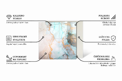 Podložna plošča za kamin šestkotna Leseni mozaik v postavitvi