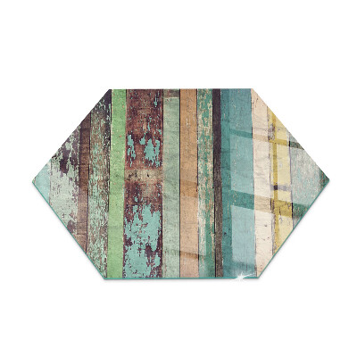 Podložno steklo za kamin šestkotna Barve plošč v različnih tonih