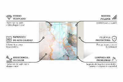 Kaljeno steklo za pod kamin šestkotna Geometrijska abstrakcija v oblikah
