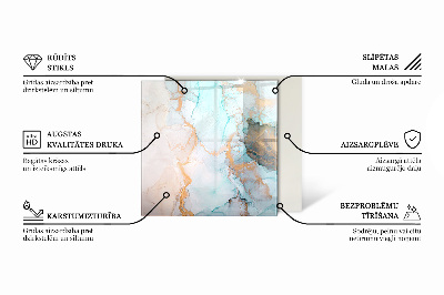 Steklo za kamin šestkotna Vzorec, navdihnjen s kamnom