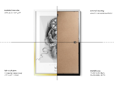 Bel Okvir Za Steno 60x80 cm