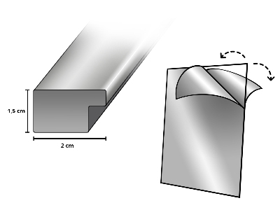 Srebrn Okvir Za Sliko 40x60 cm