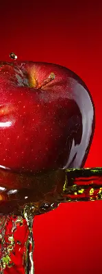 Notranje okensko senčilo Rdeče jabolko v globinah