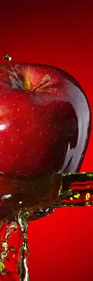 Notranje okensko senčilo Rdeče jabolko v globinah