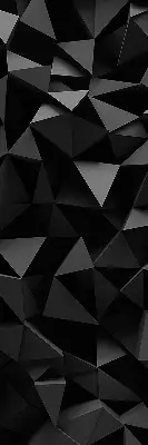 Notranje senčilo Črni origami