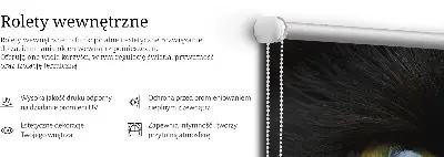 Notranje senčilo za okno Mačje oči