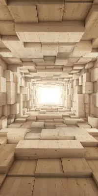 Notranje okensko senčilo 3D lesena luknja