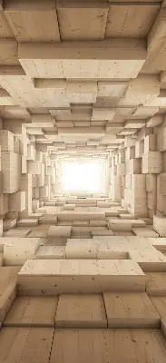 Notranje okensko senčilo 3D lesena luknja