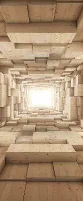 Notranje okensko senčilo 3D lesena luknja