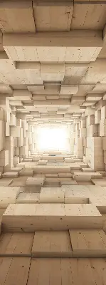 Notranje okensko senčilo 3D lesena luknja