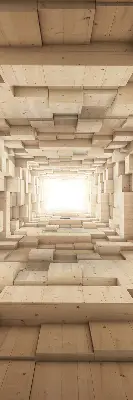 Notranje okensko senčilo 3D lesena luknja