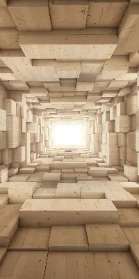 Notranje okensko senčilo 3D lesena luknja