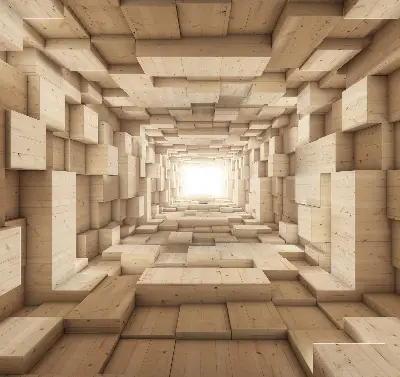 Notranje okensko senčilo 3D lesena luknja